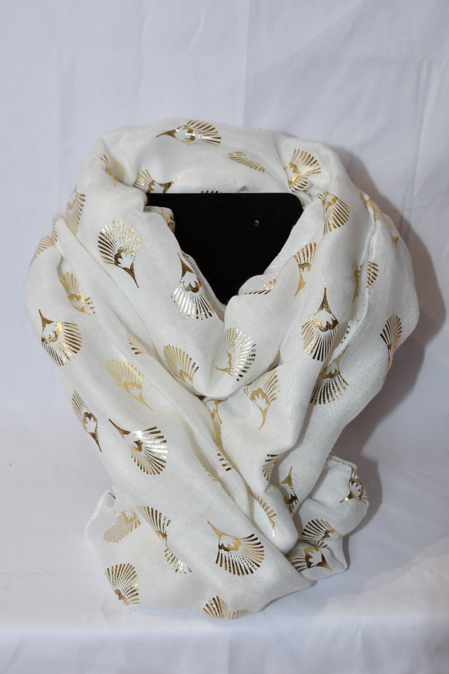 Foulard Fleur Or