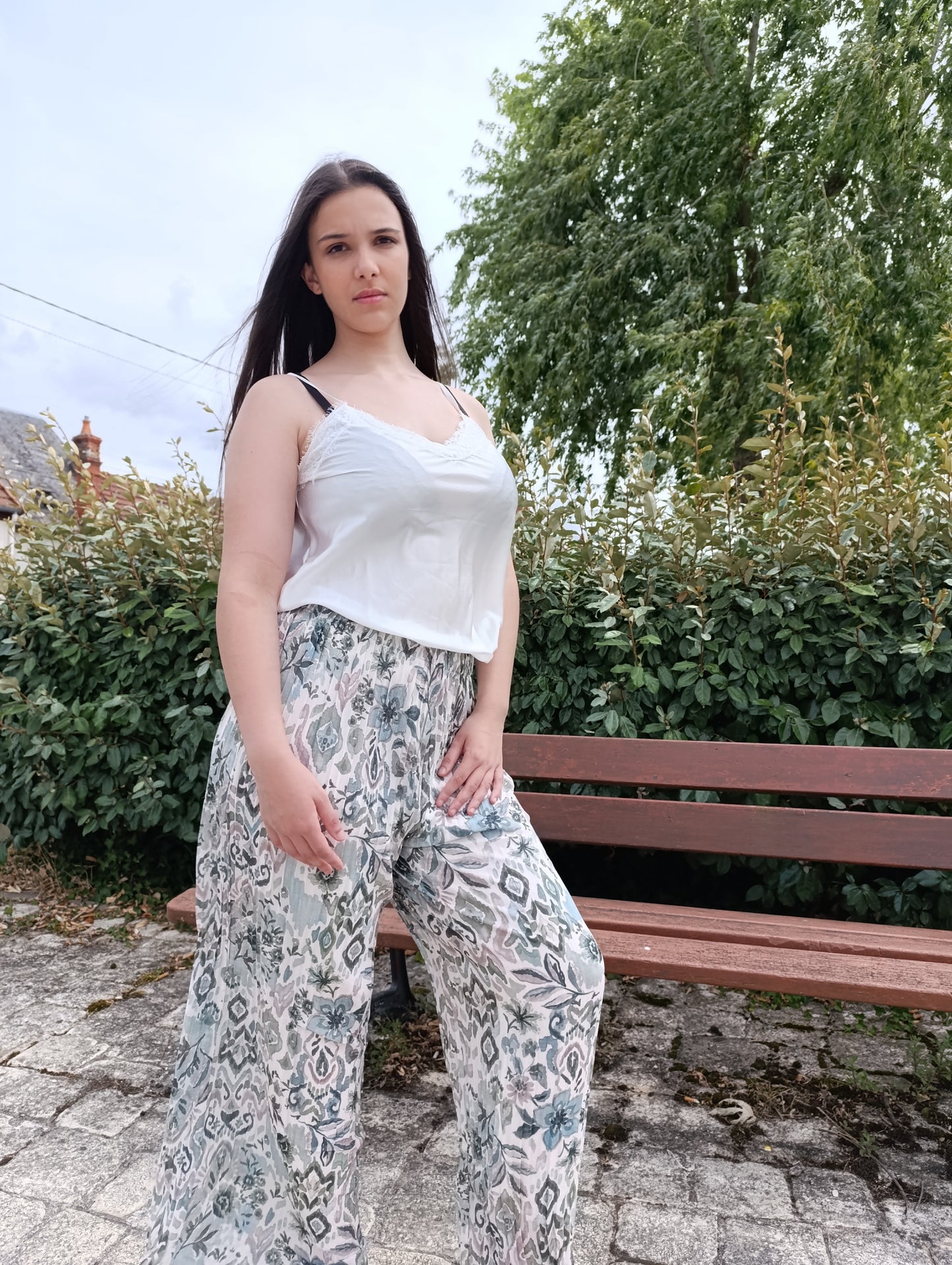Pantalon Tina vert