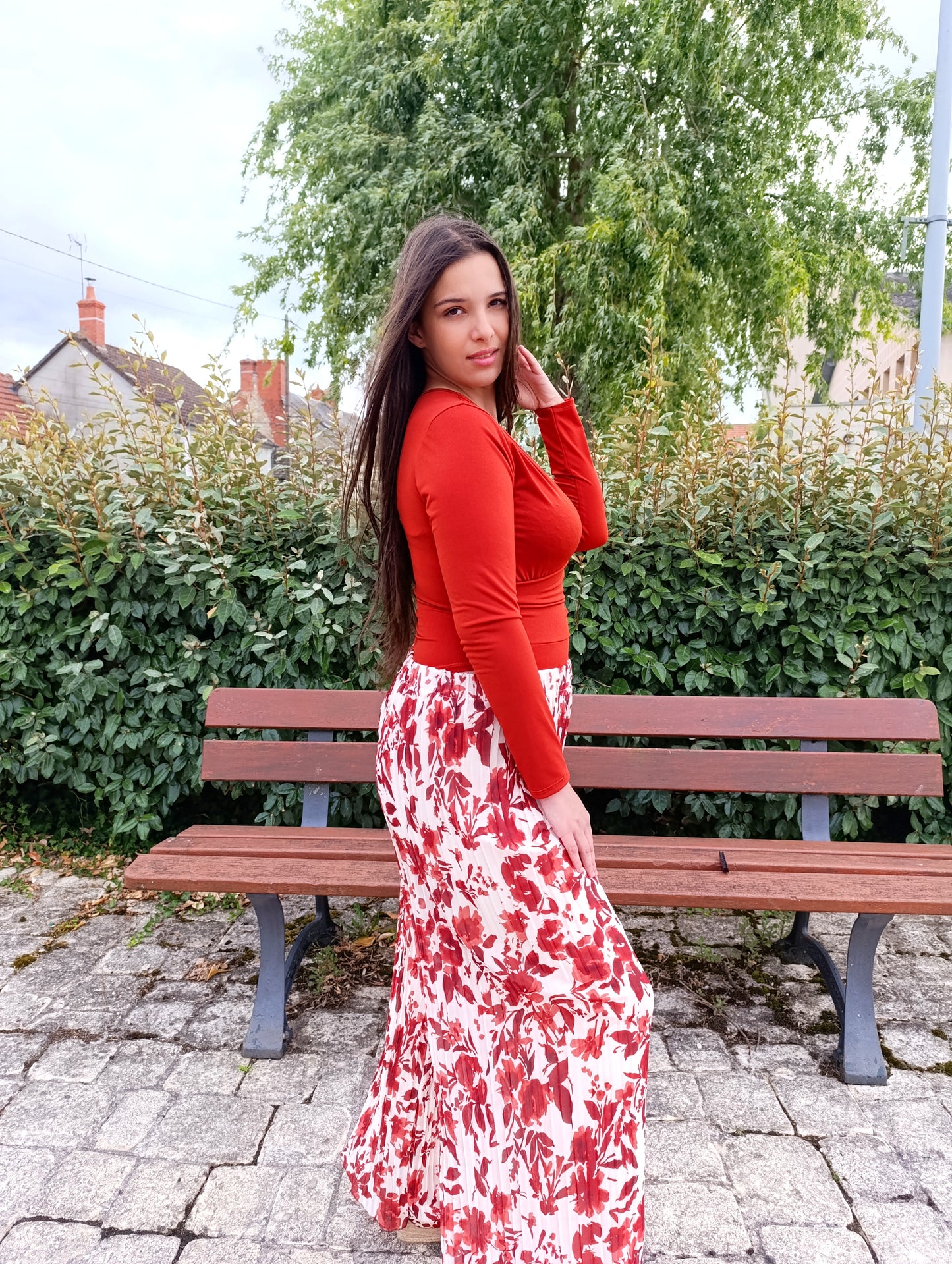 Pantalon Tina terracotta