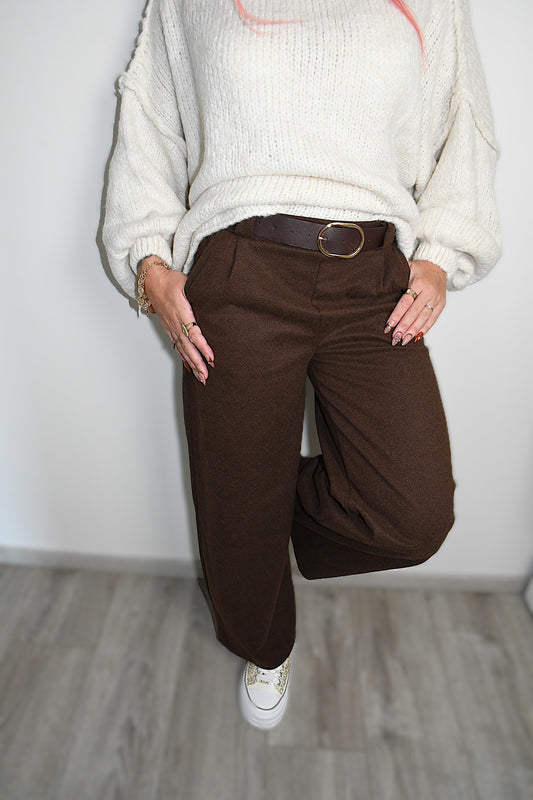 Pantalon Shan Marron