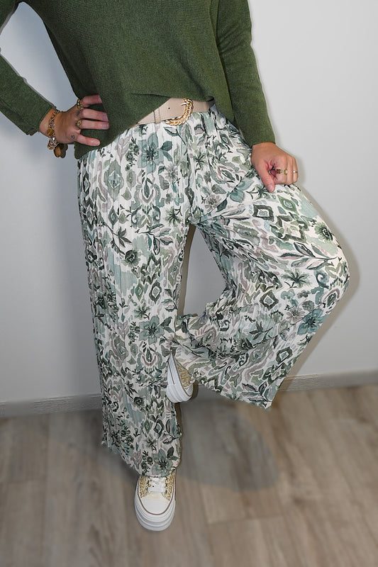 Pantalon Tina vert