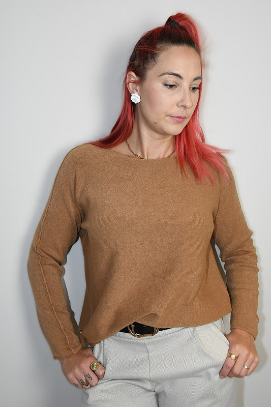Pull Manche longue Camel