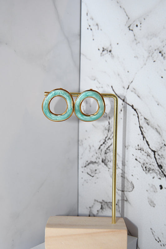 Boucle ovalia Turquoise