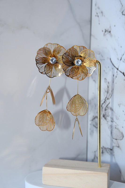 Boucle d'oreille flowers