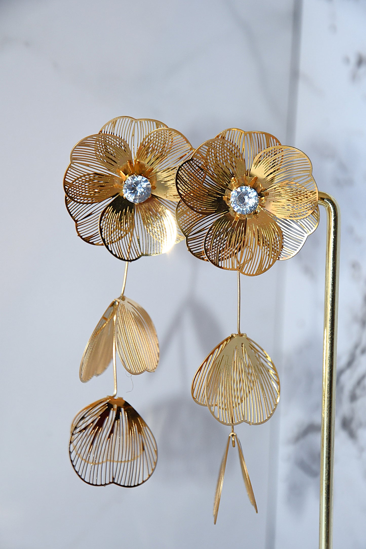 Boucle d'oreille flowers