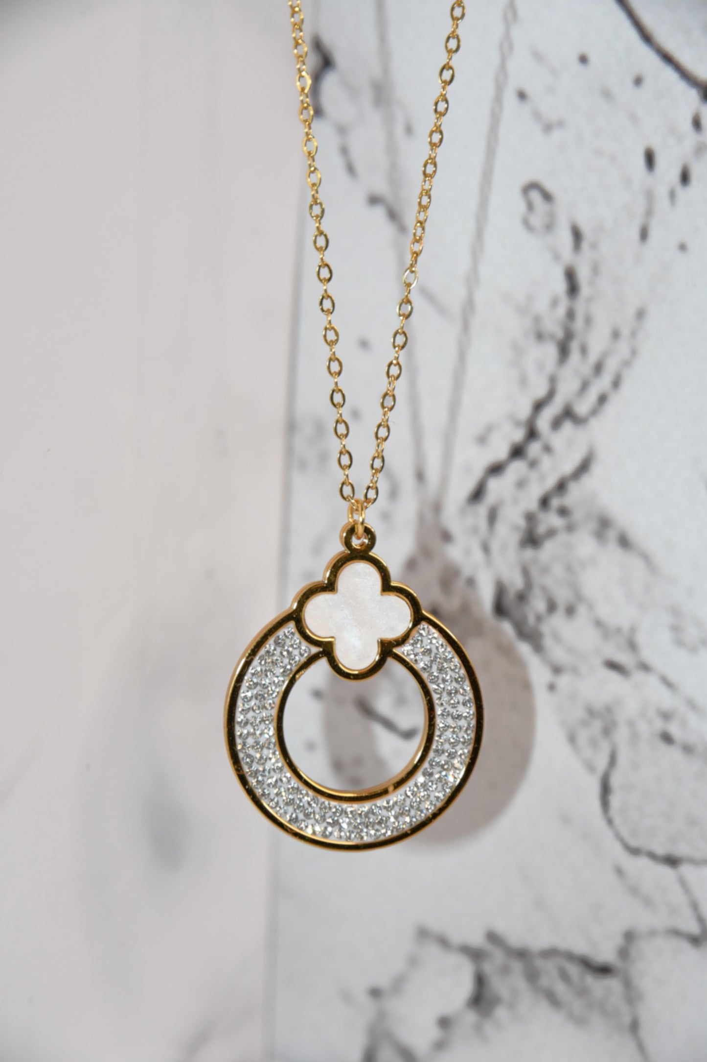 Parure Trèfle blanc