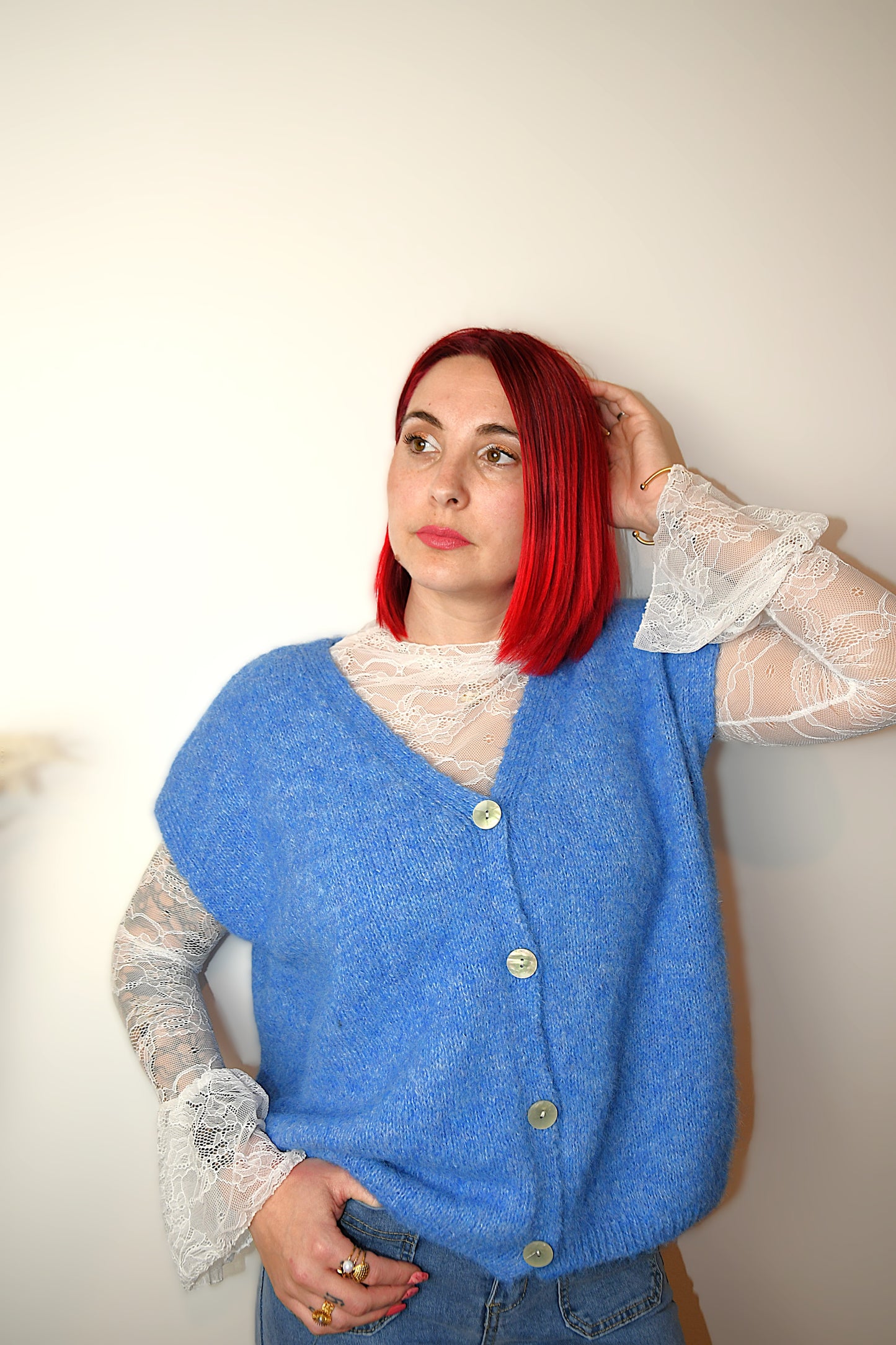 Cardigan Alison Bleu