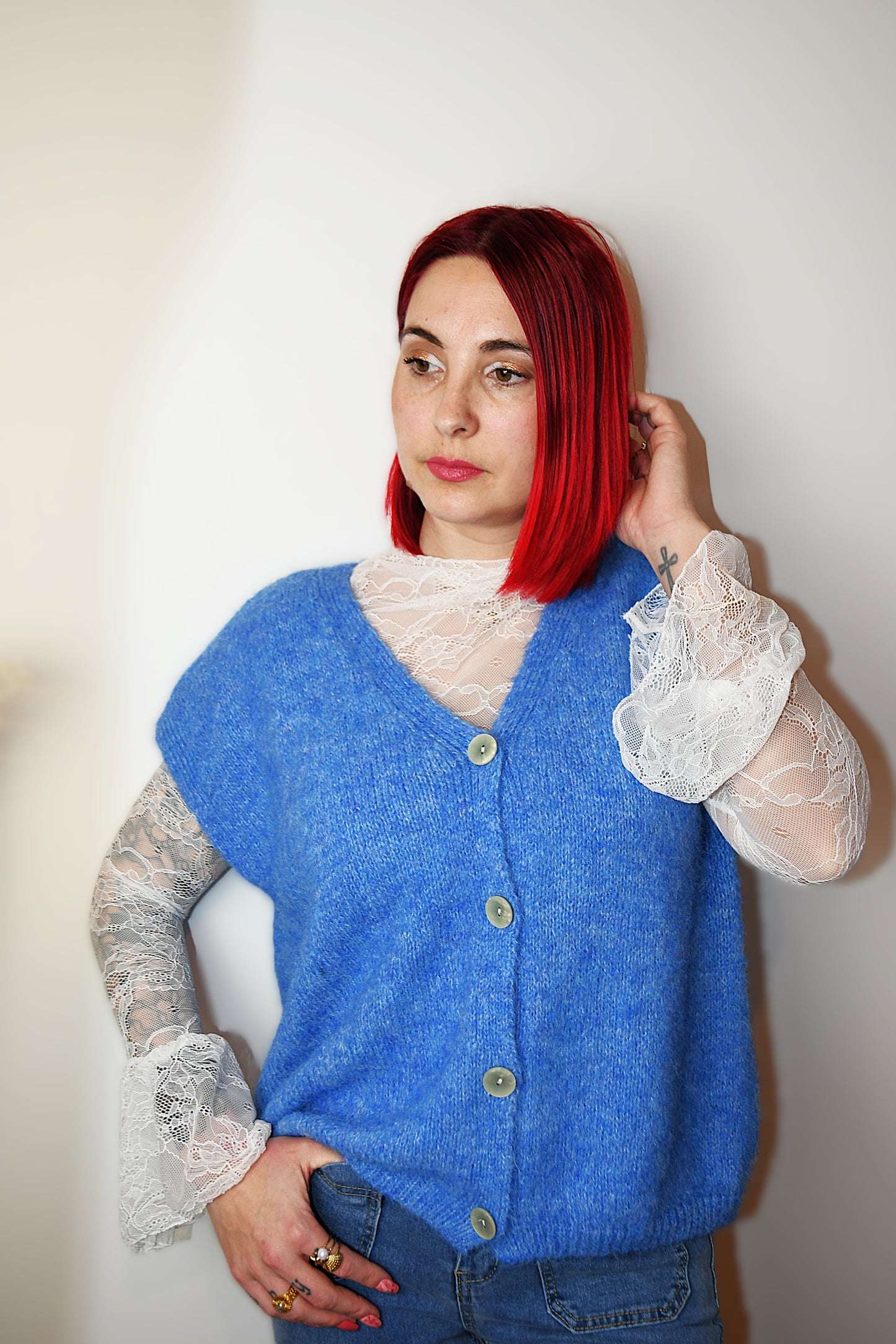 Cardigan Alison Bleu