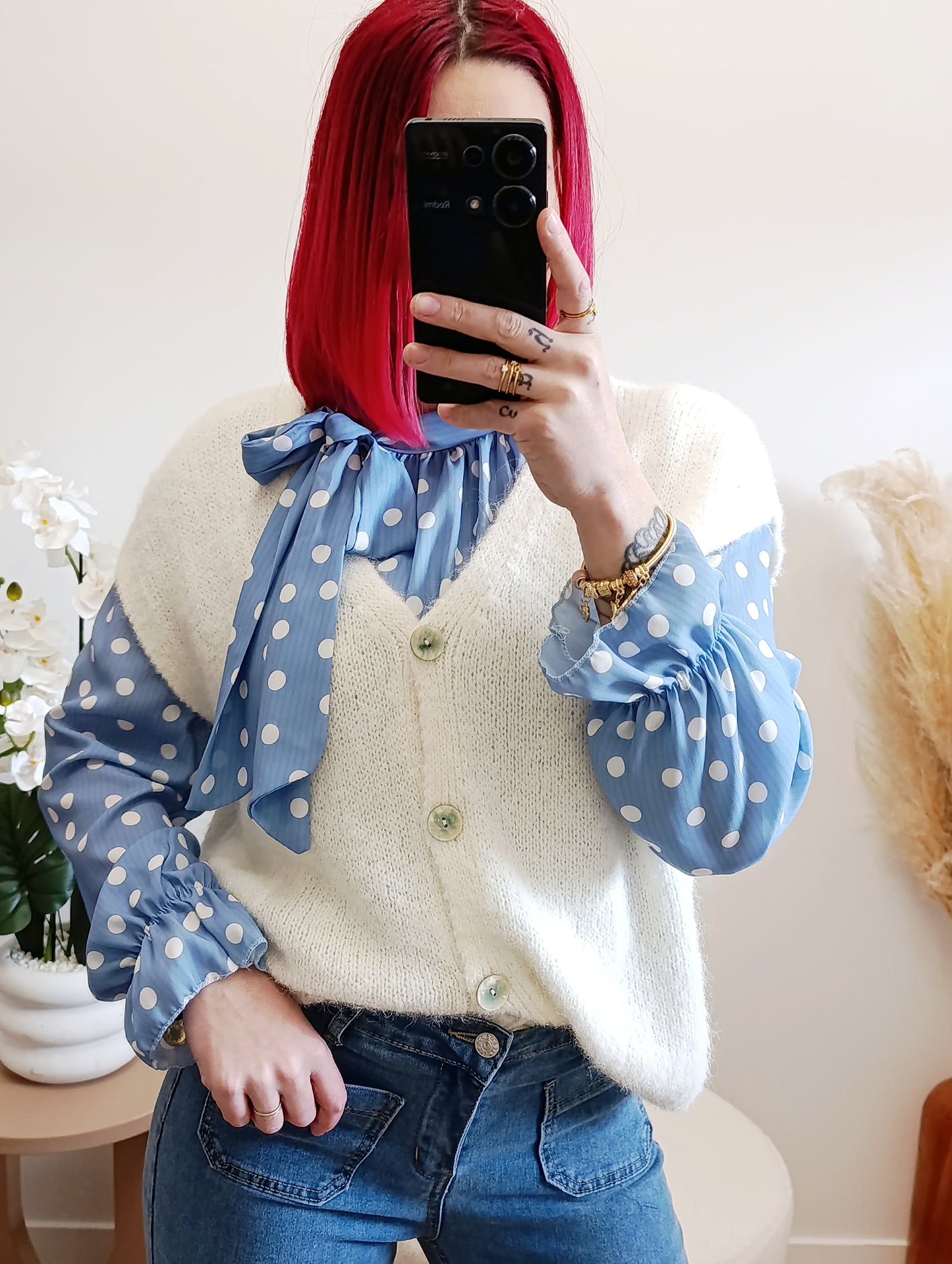 Cardigan Alison Blanc