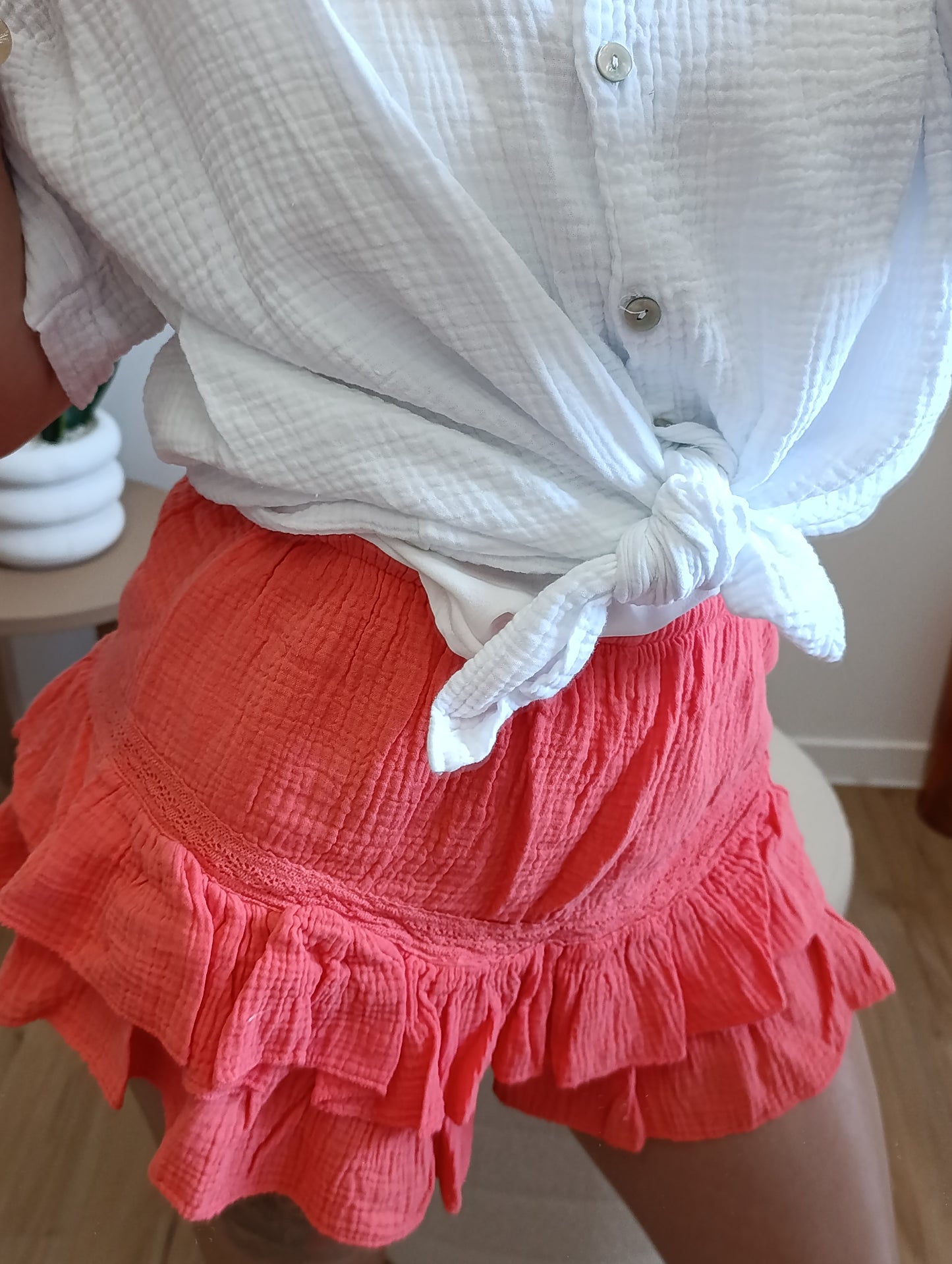Jupe Short Louna Corail