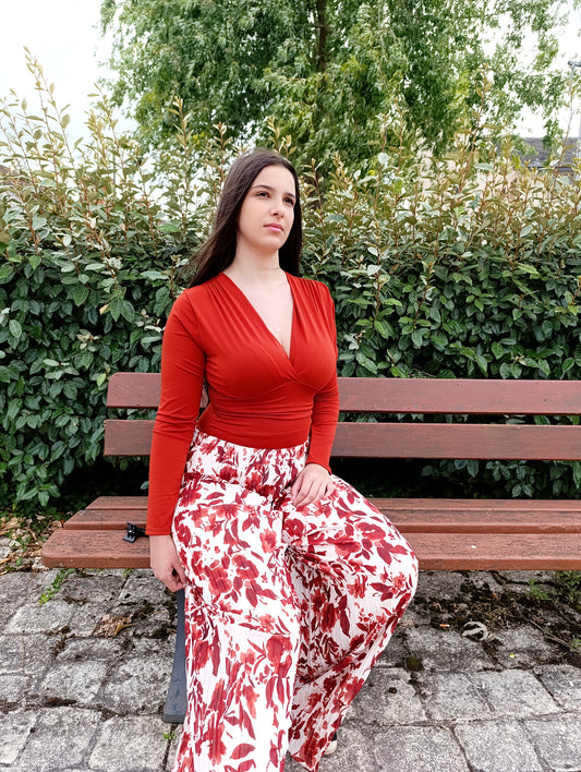 Pantalon Tina terracotta