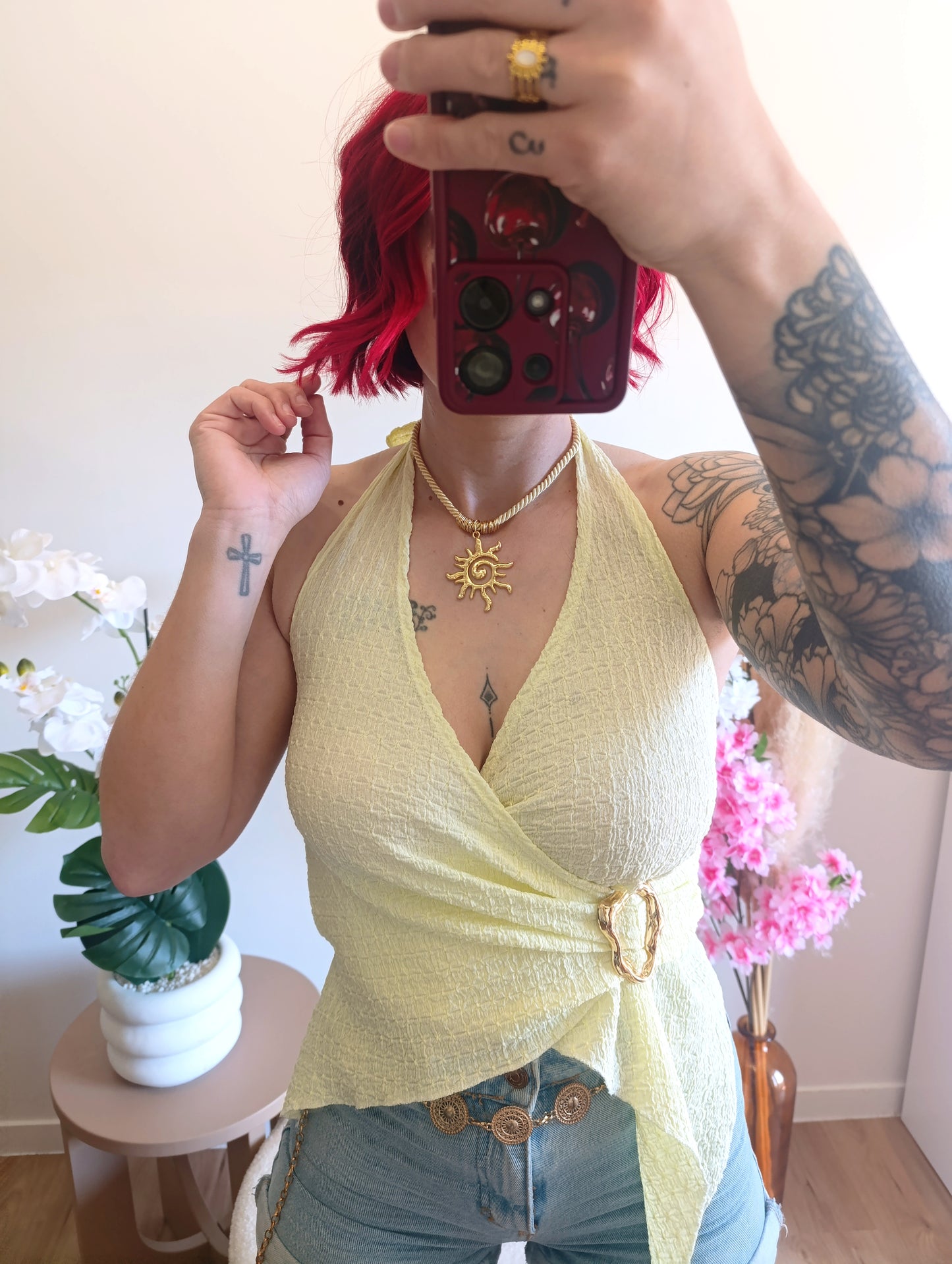 Top Molly jaune