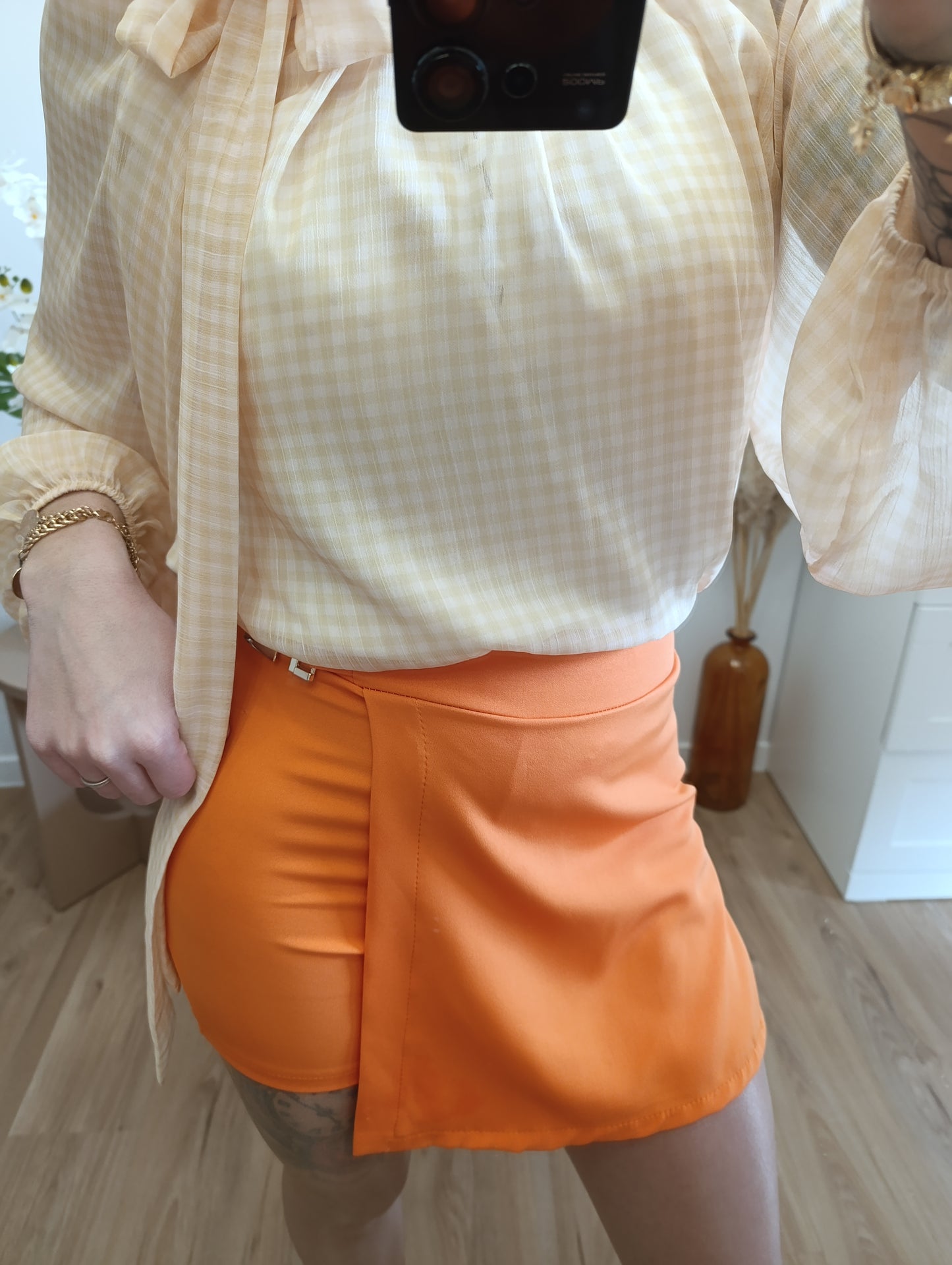 Jupe calie Orange